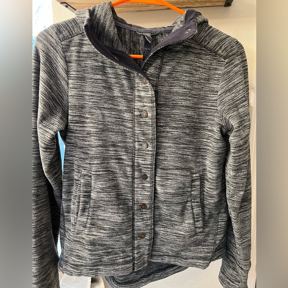 Mountain Hardwear fleece - black/grey - size xs